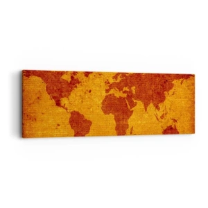 Bild auf Leinwand - Leinwandbild - Eine Einladung zum Reisen - 90x30 cm