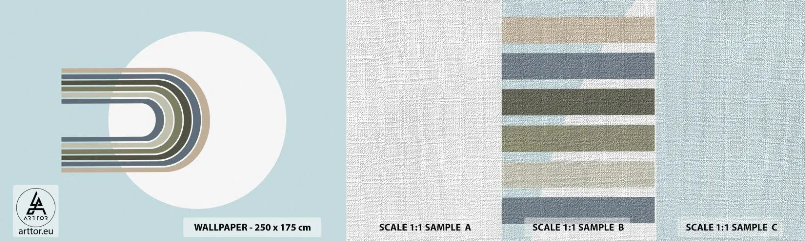 Fototapeten Muster Premium Canvas - Unwiderstehliche Anziehungskraft - Abstraktion, Grafik, Stück - 100x30 cm