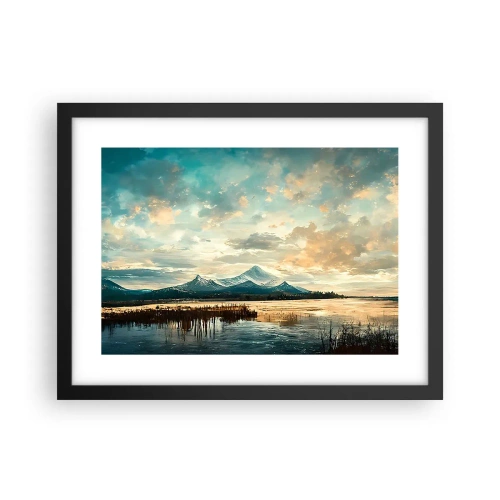 Poster in einem schwarzem Rahmen - Unter dem Schutz des Himmels - 40x30 cm