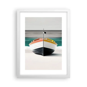 Poster in einem weißen Rahmen - An seinem Platz - 30x40 cm