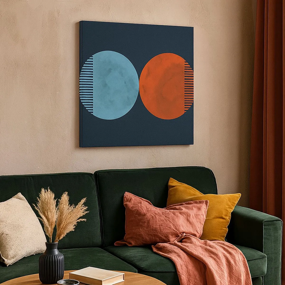 Bild auf Leinwand - Leinwandbild - Nur Geometrie? - 30x30 cm