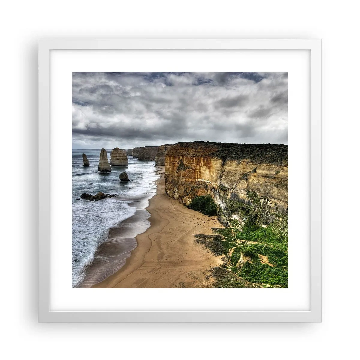 Poster in einem weißen Rahmen - Rohe Schönheit - 40x40 cm