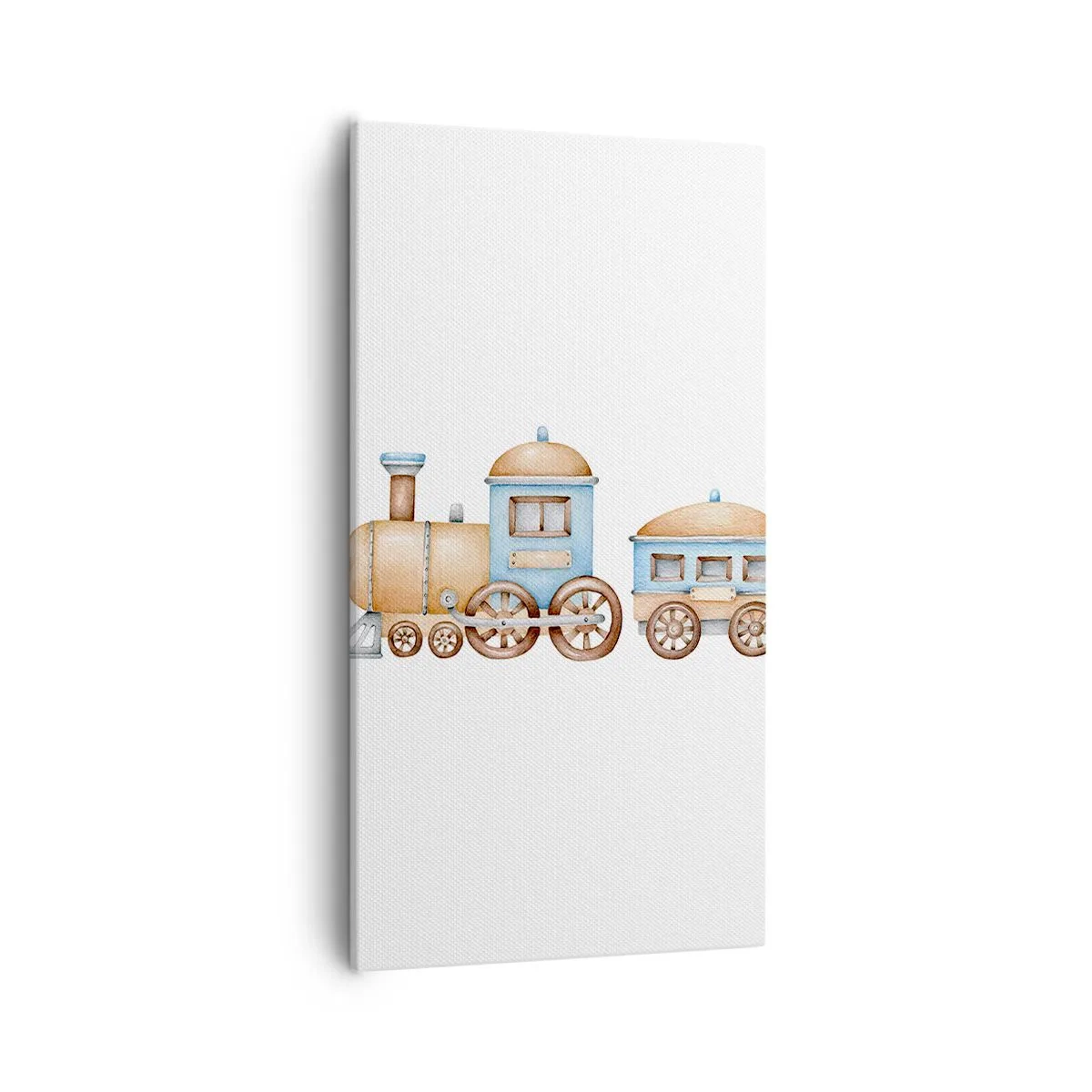 Bild auf Leinwand - Leinwandbild - Am Bahnhof steht ... - 55x100 cm