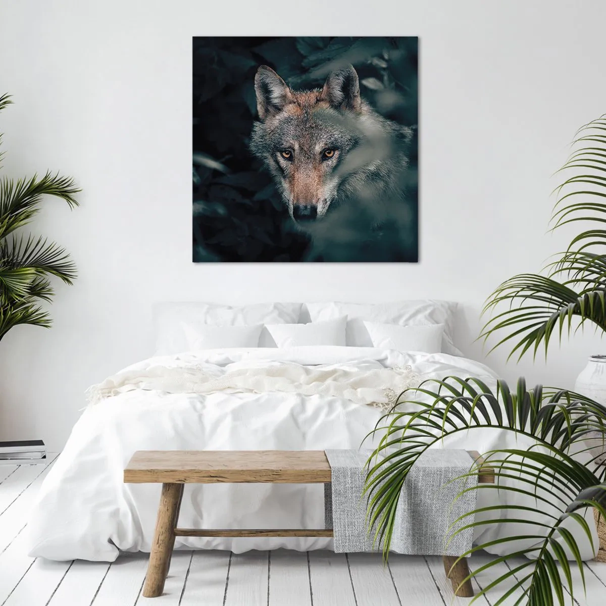 Bild auf Leinwand - Leinwandbild - Jäger - 50x50 cm