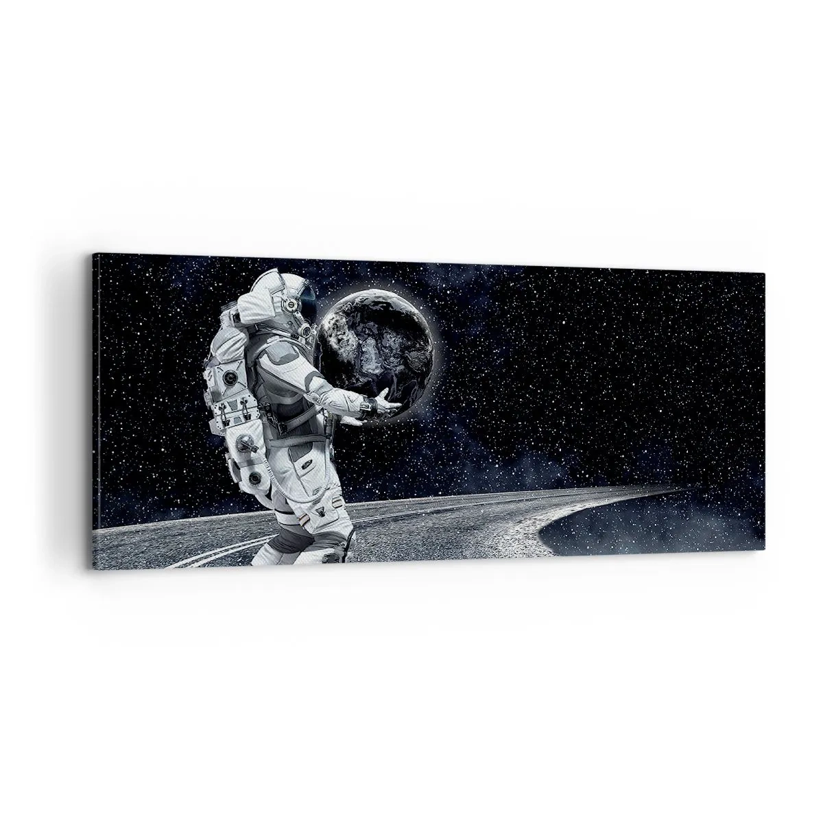 Bild auf Leinwand - Leinwandbild - Auf der Milchstraße - 100x40 cm