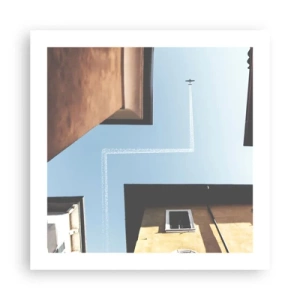 Poster - Über dem Stadtlabyrinth - 50x50 cm