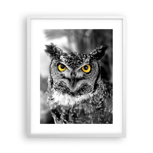 Poster in einem weißen Rahmen - Nichts wird sich verstecken - 40x50 cm