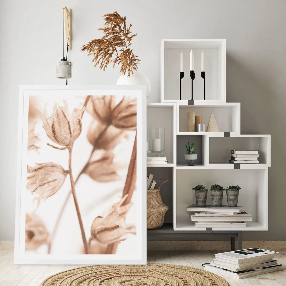 Poster in einem weißen Rahmen - Sie rufen am Ende des Sommers an - 50x70 cm