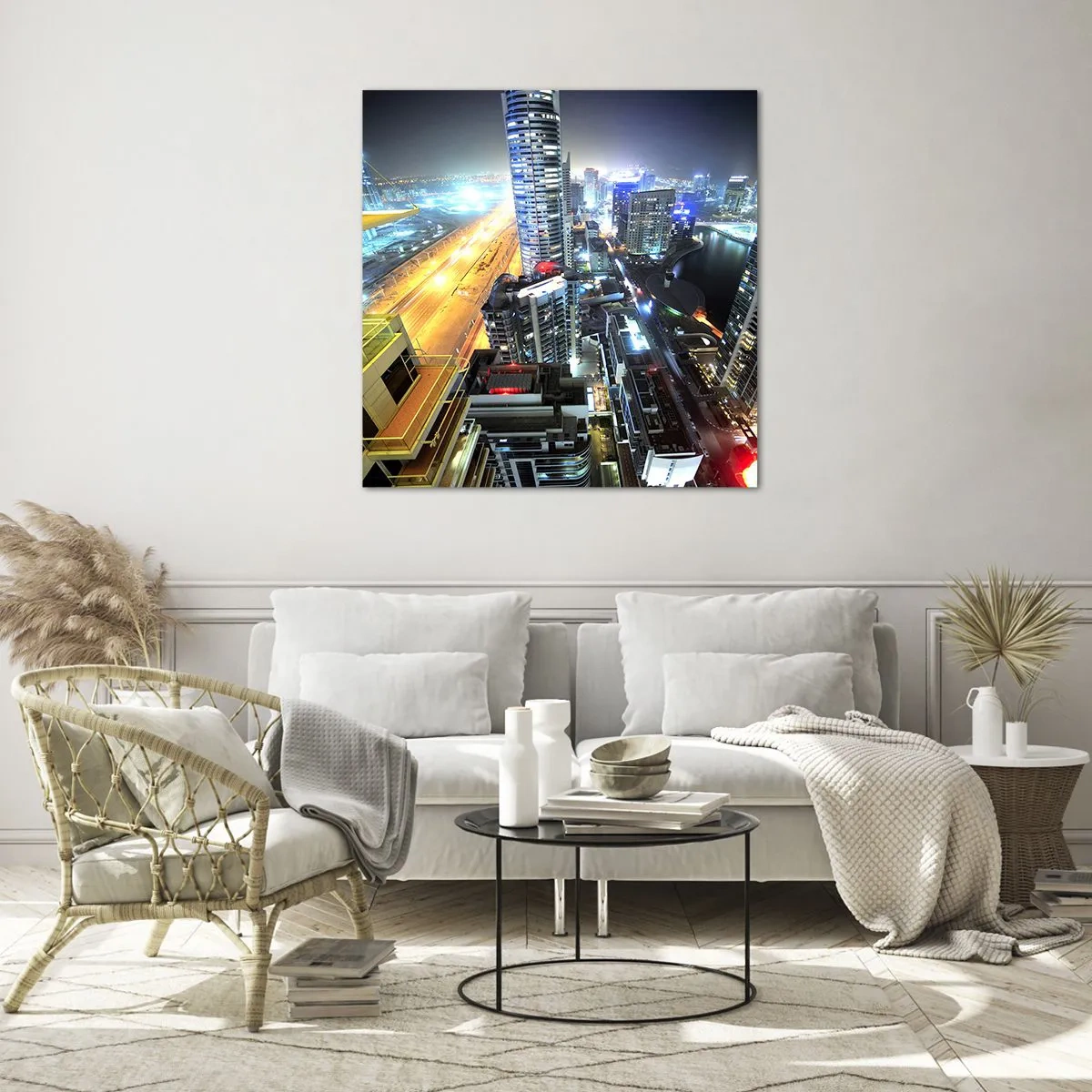 Glasbild - Bild auf glas - Ein Wunder in der Wüste - 60x60 cm