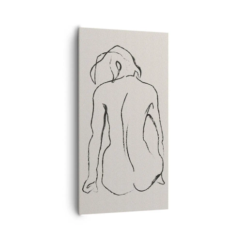 Bild auf Leinwand - Leinwandbild - Mädchenakt - 65x120 cm
