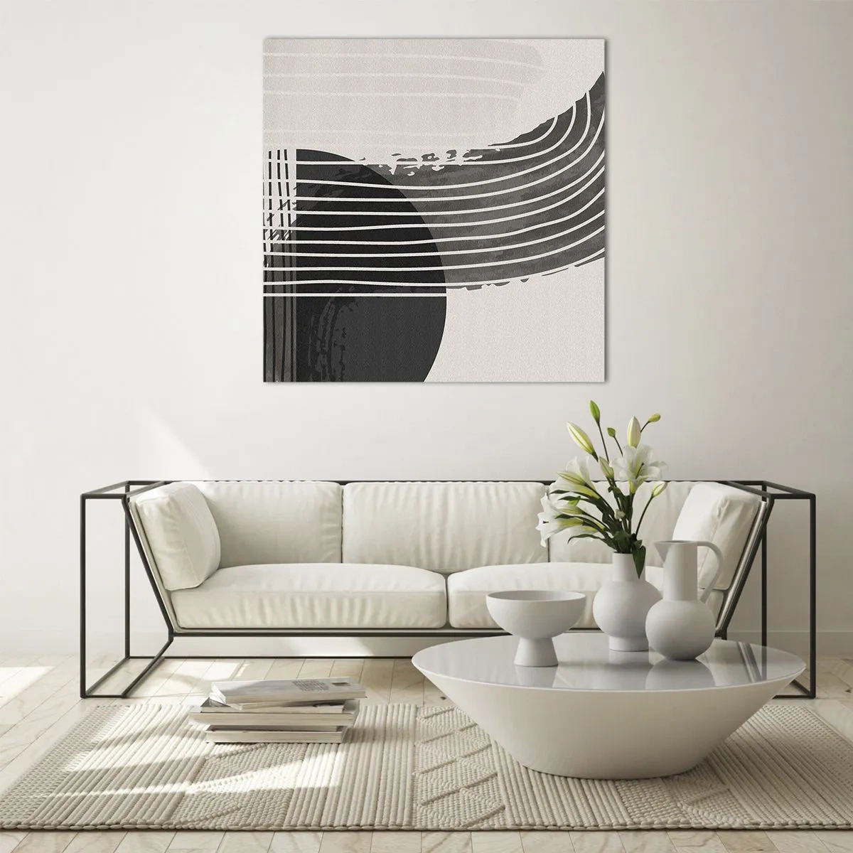 Glasbild - Bild auf glas - Hin und zurück - 50x50 cm