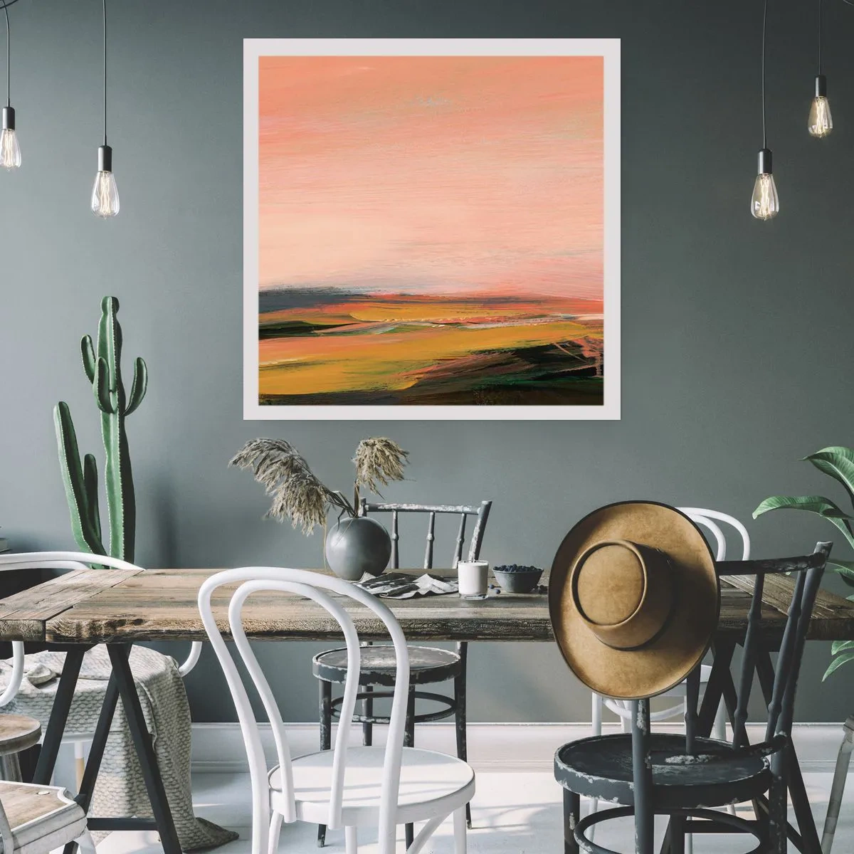 Poster - In Rosatönen - 30x30 cm