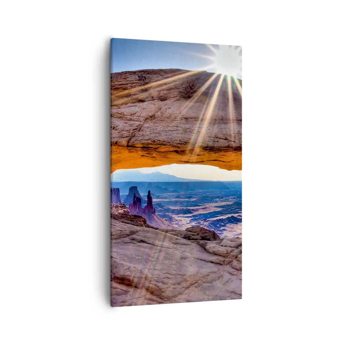 Bild auf Leinwand - Leinwandbild - Durch das Felsentor - 55x100 cm