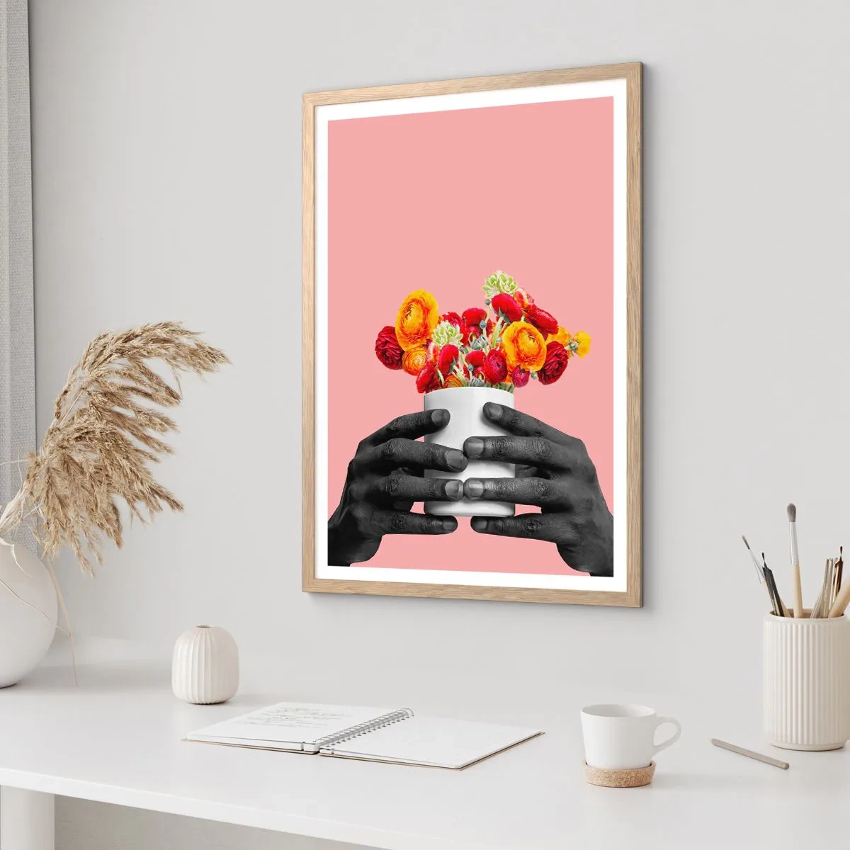 Poster in einem Rahmen aus heller Eiche - Die Apotheose des Lebens - 70x100 cm