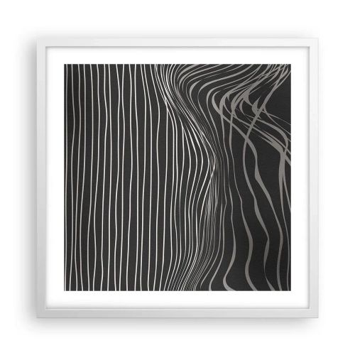 Poster in einem weißen Rahmen - Rhythmus und Akzent - 50x50 cm