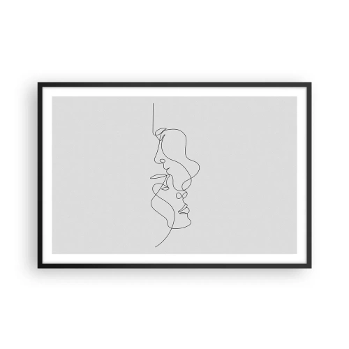 Poster in einem schwarzem Rahmen - Die Hitze bitterer Begierden - 91x61 cm