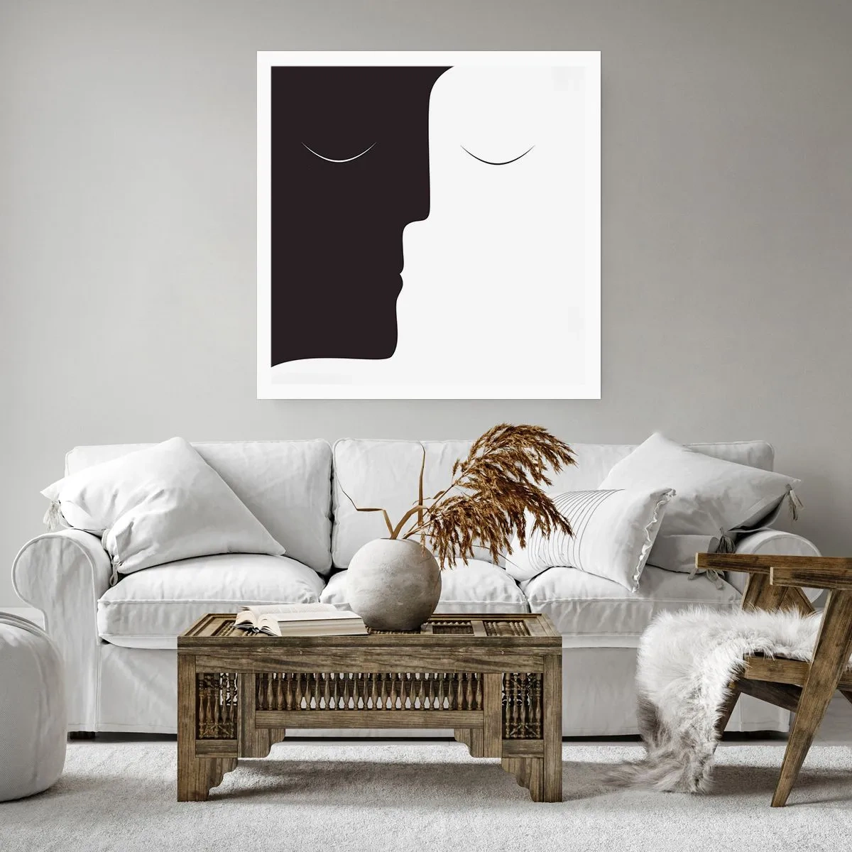 Poster - Einheit der Gegensätze - 60x60 cm