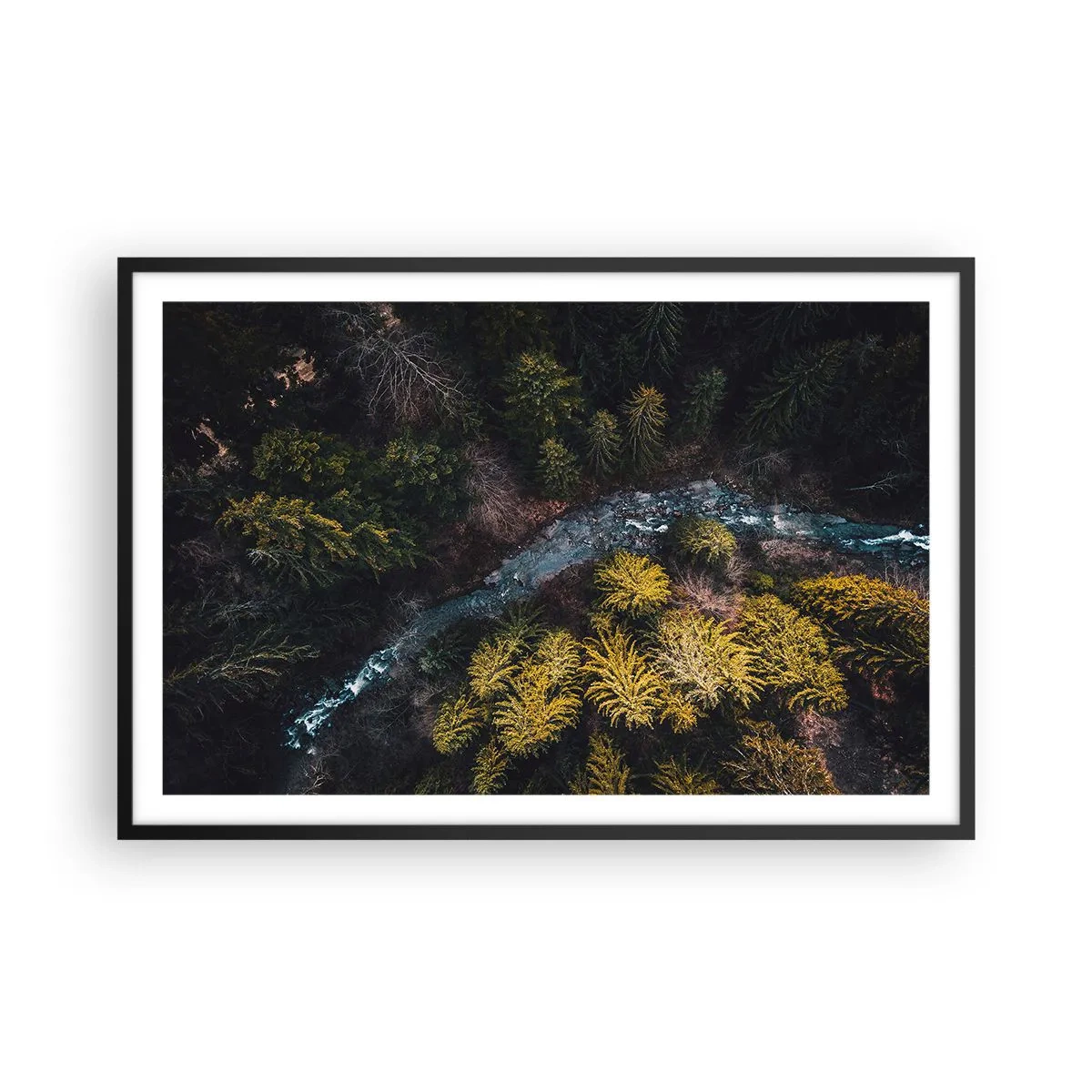 Poster in einem schwarzem Rahmen - Schnell und immer schneller - 91x61 cm