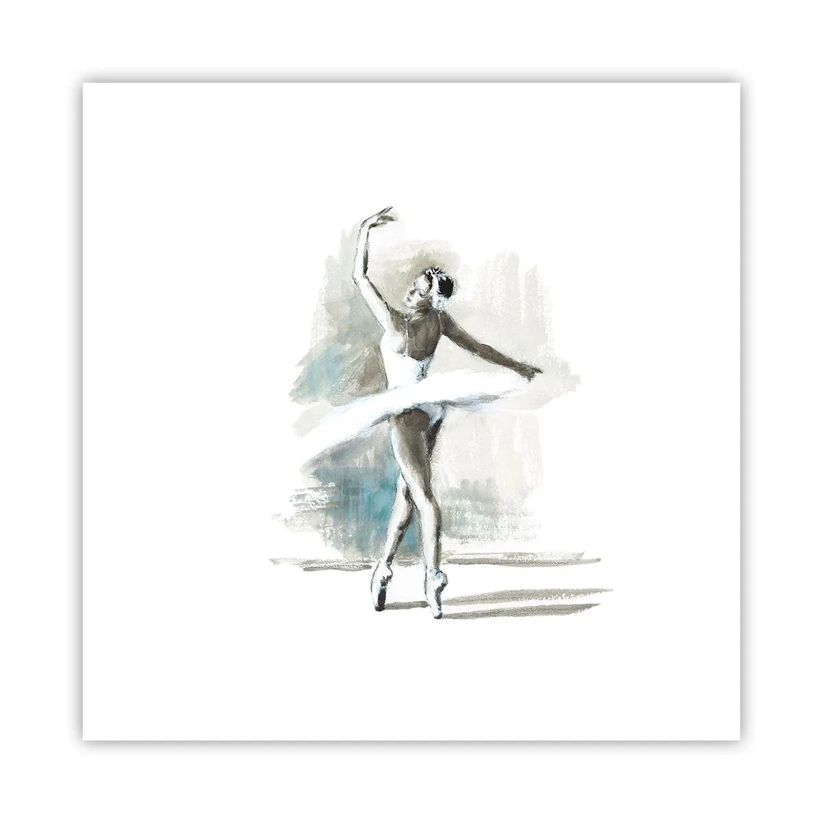 Poster - In einen Schwan verzaubert - 30x30 cm