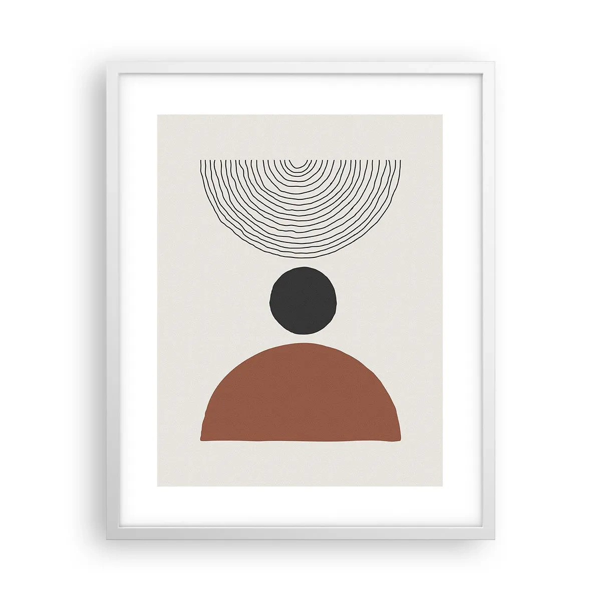 Poster in einem weißen Rahmen - Das Zentrum der Aufmerksamkeit - 40x50 cm