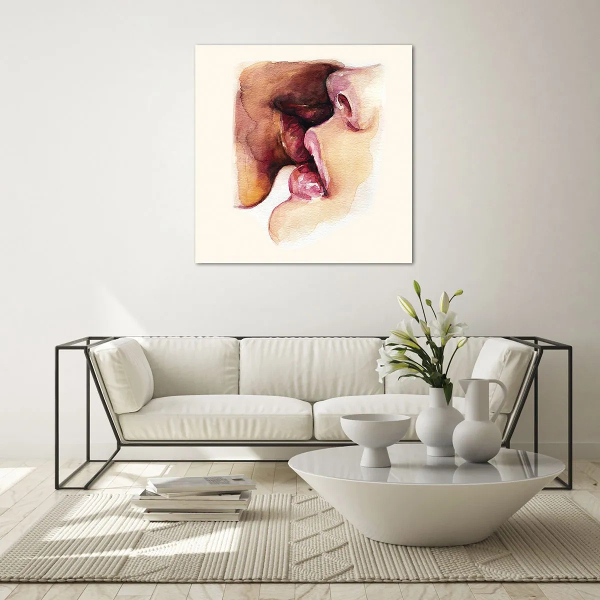 Glasbild - Bild auf glas - Wie Tag und Nacht, Erde und Himmel - 50x50 cm