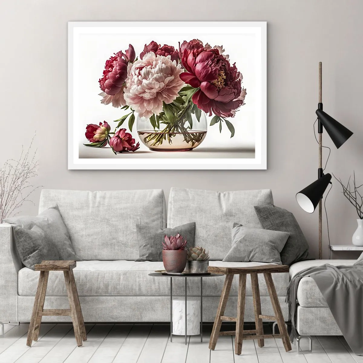 Poster in einem weißen Rahmen - In voller Schönheit - 50x40 cm