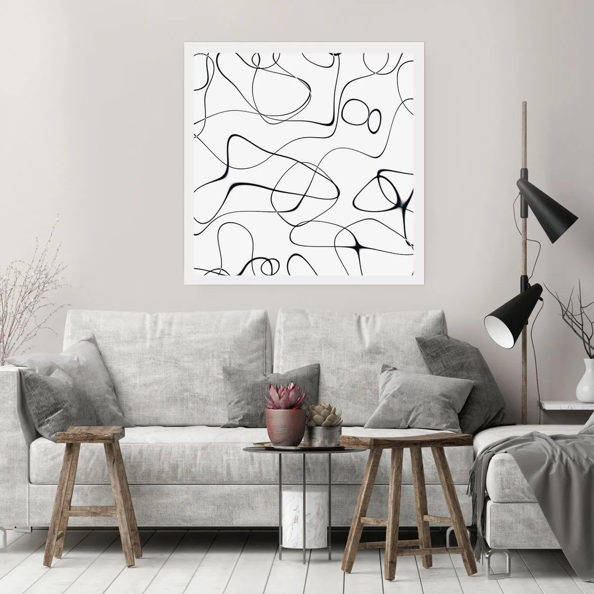 Poster - Lebenswege, Wechselfälle - 40x40 cm