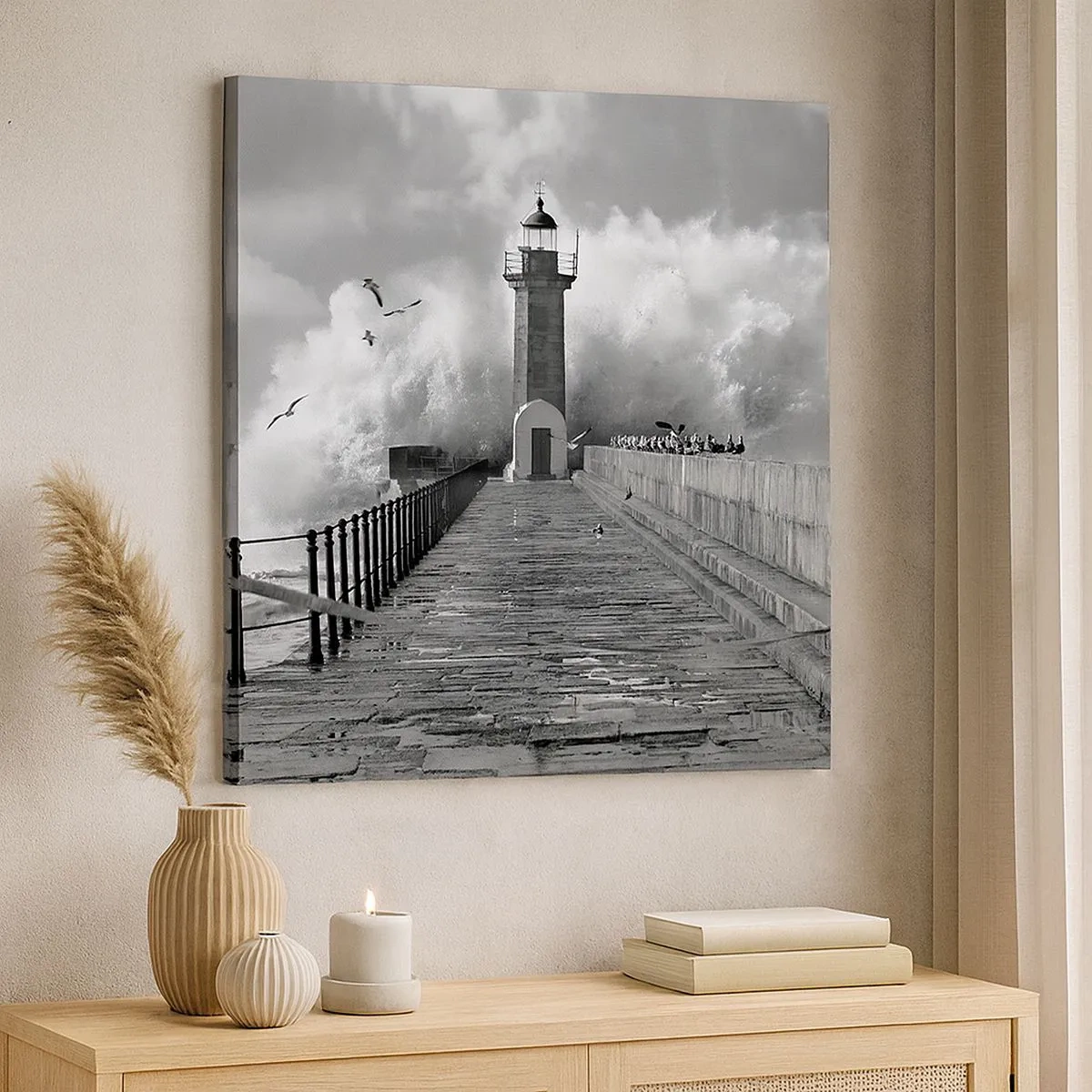 Bild auf Leinwand - Leinwandbild - Furchtlos - 30x30 cm