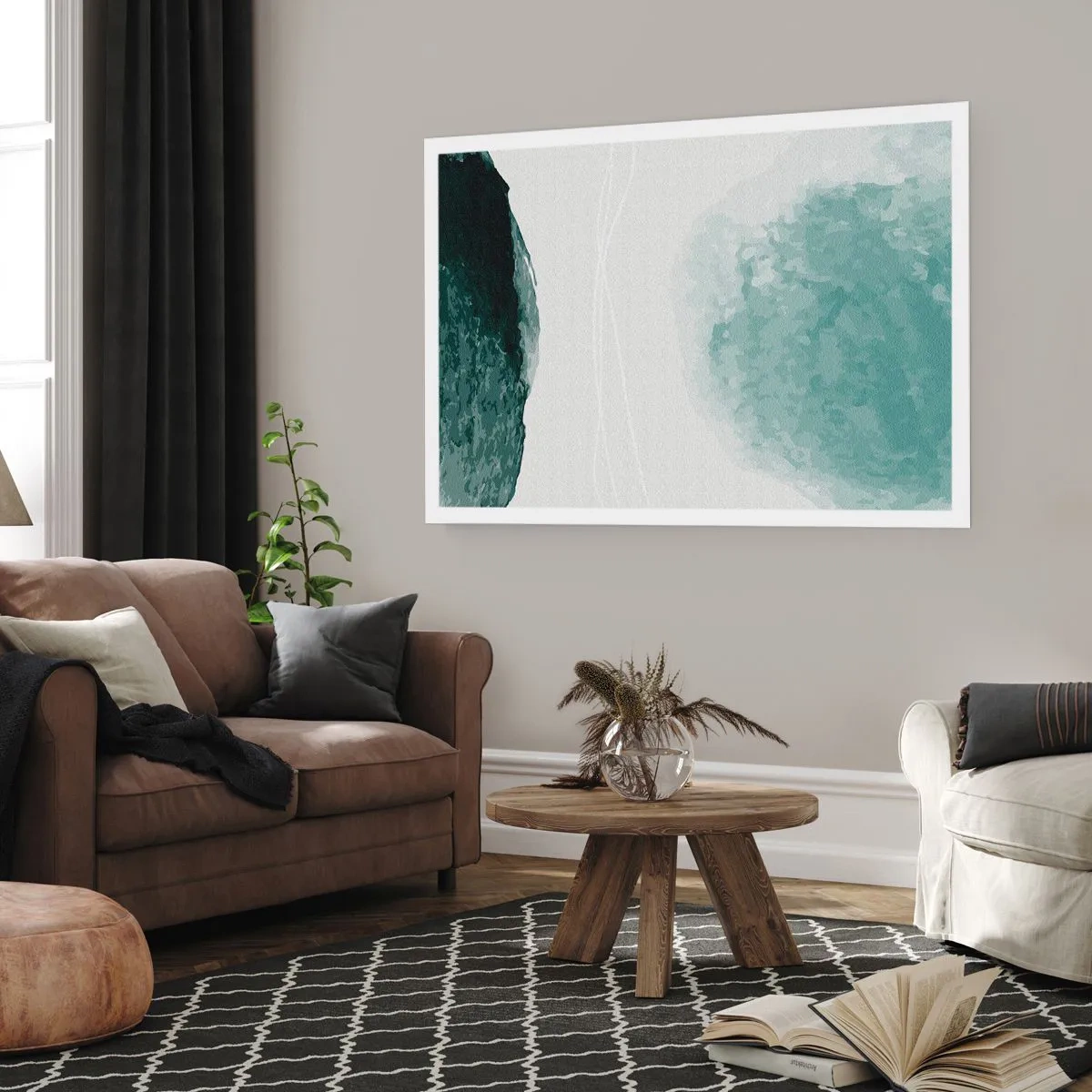 Poster - Begegnung mit Nebel - 50x40 cm