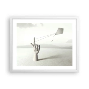 Poster in einem weißen Rahmen - Kraftprobe - 50x40 cm