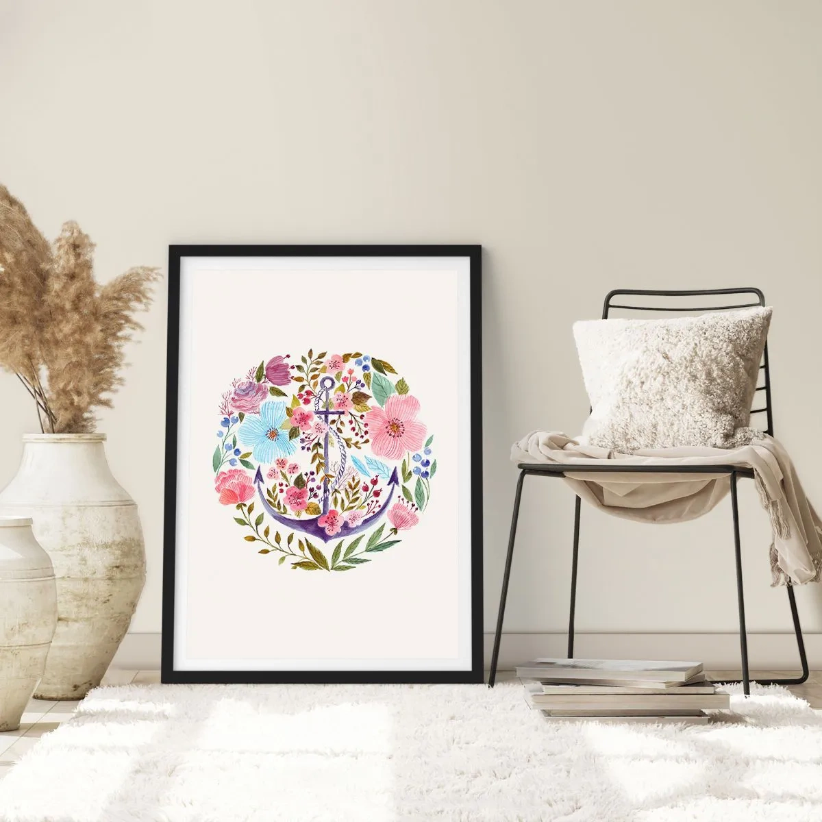 Poster in einem schwarzem Rahmen - Guter Traum eines Seemanns - 30x40 cm