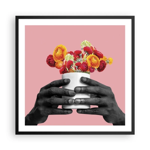 Poster in einem schwarzem Rahmen - Die Apotheose des Lebens - 60x60 cm