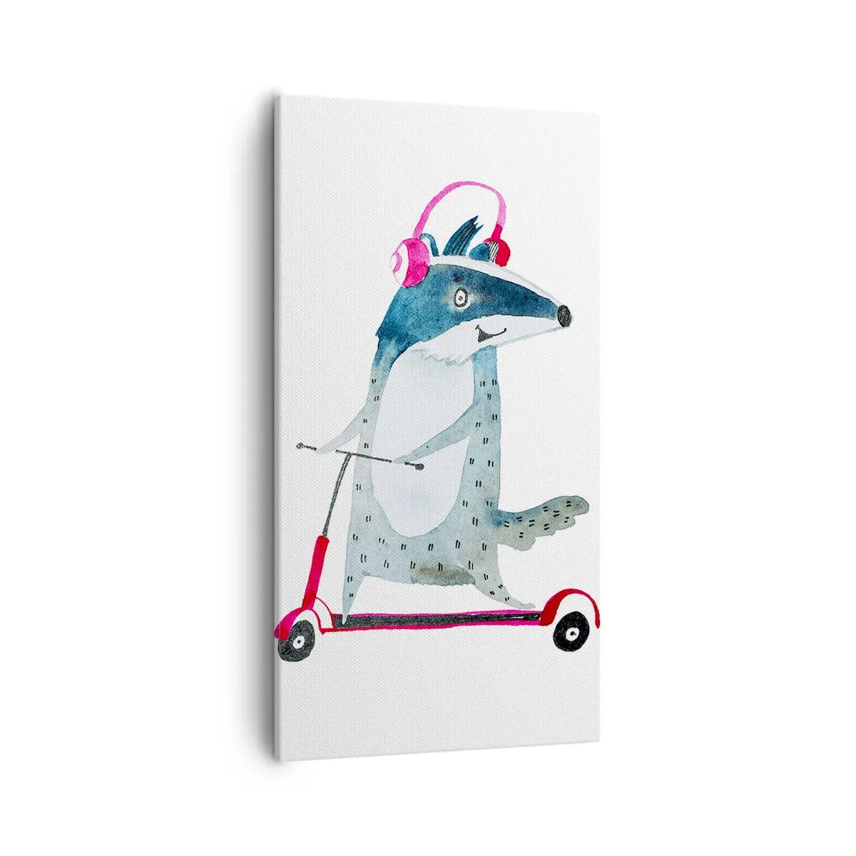 Bild auf Leinwand - Leinwandbild - Dachsfreude - 55x100 cm