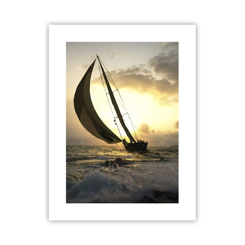 Poster - Mit dem Wind und gegen den Wind - 30x40 cm