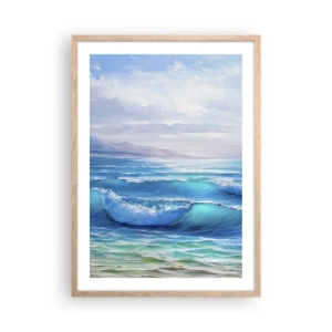 Poster in einem Rahmen aus heller Eiche - Es bringt Erleichterung - 50x70 cm