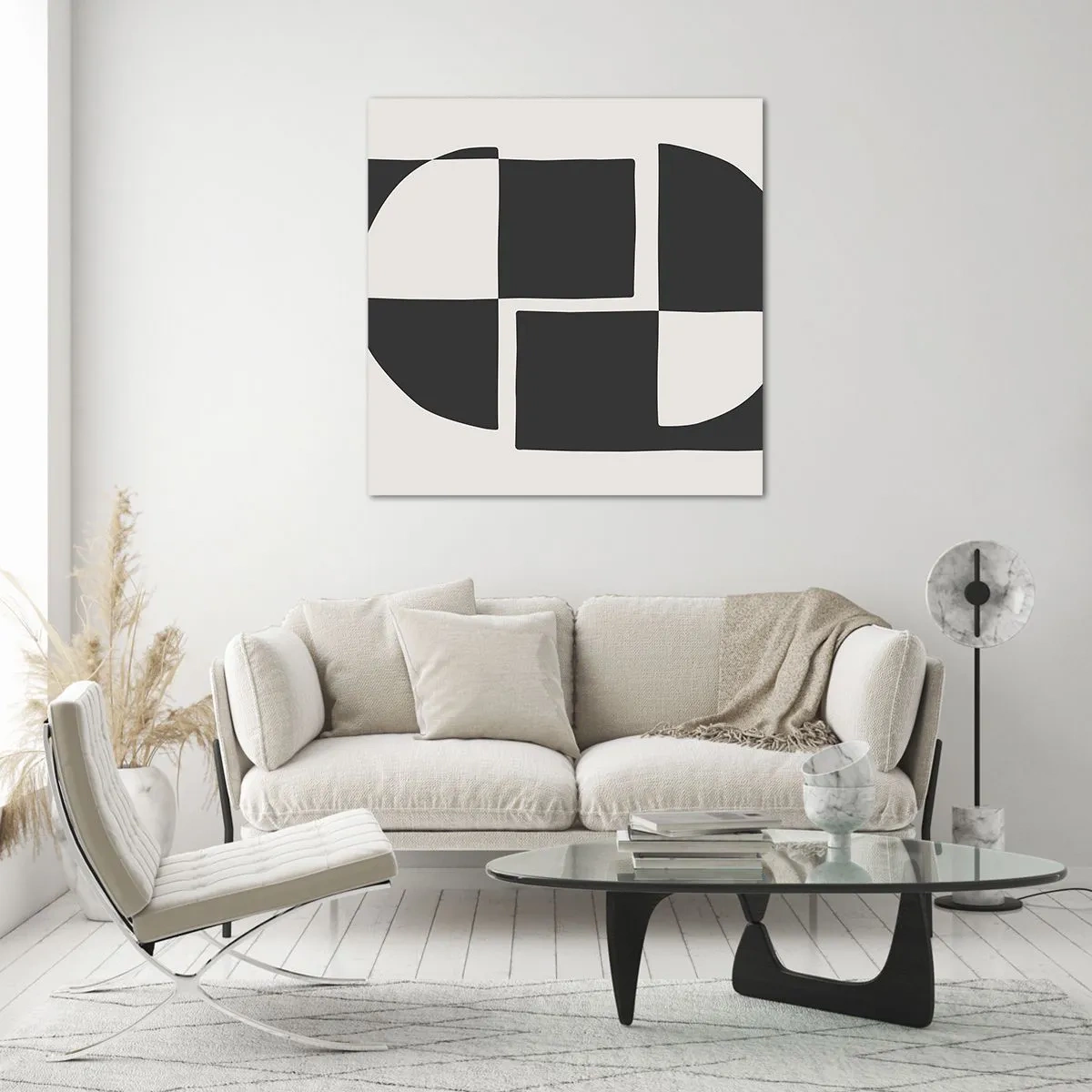 Glasbild - Bild auf glas - Antithese - Synthese - 60x60 cm