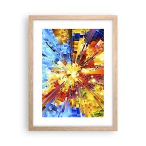 Poster in einem Rahmen aus heller Eiche - In Medienauflösung - 30x40 cm