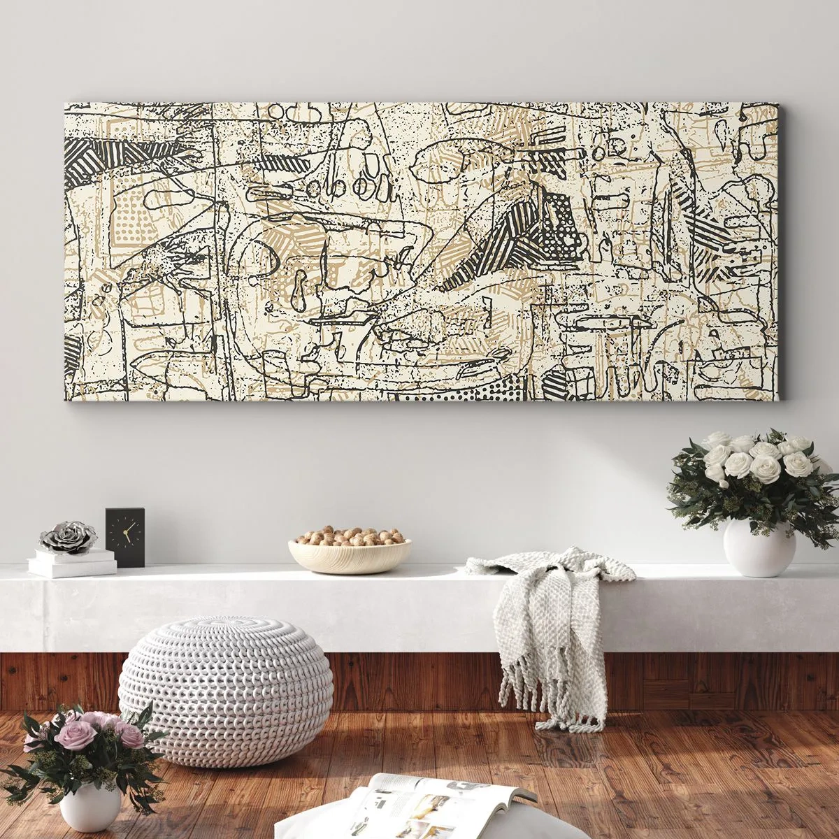 Bild auf Leinwand - Leinwandbild - Es wartet darauf, entschlüsselt zu werden - 100x40 cm