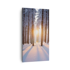 Bild auf Leinwand - Leinwandbild - Ganz klar schwarz auf weiß - 55x100 cm