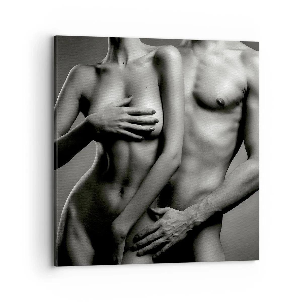 Bild auf Leinwand - Leinwandbild - Adam und Ewa - 70x70 cm