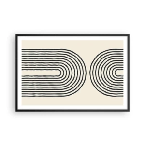 Poster in einem schwarzem Rahmen - In einem Moment ... - 91x61 cm