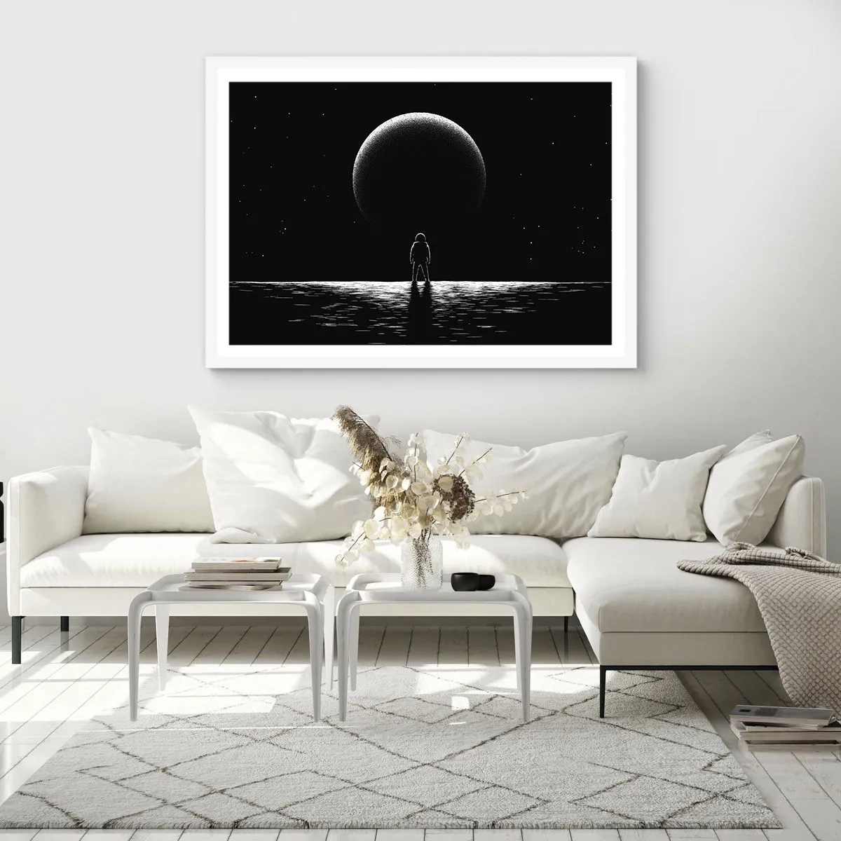 Poster in einem weißen Rahmen - Angesicht zu Angesicht - 40x30 cm