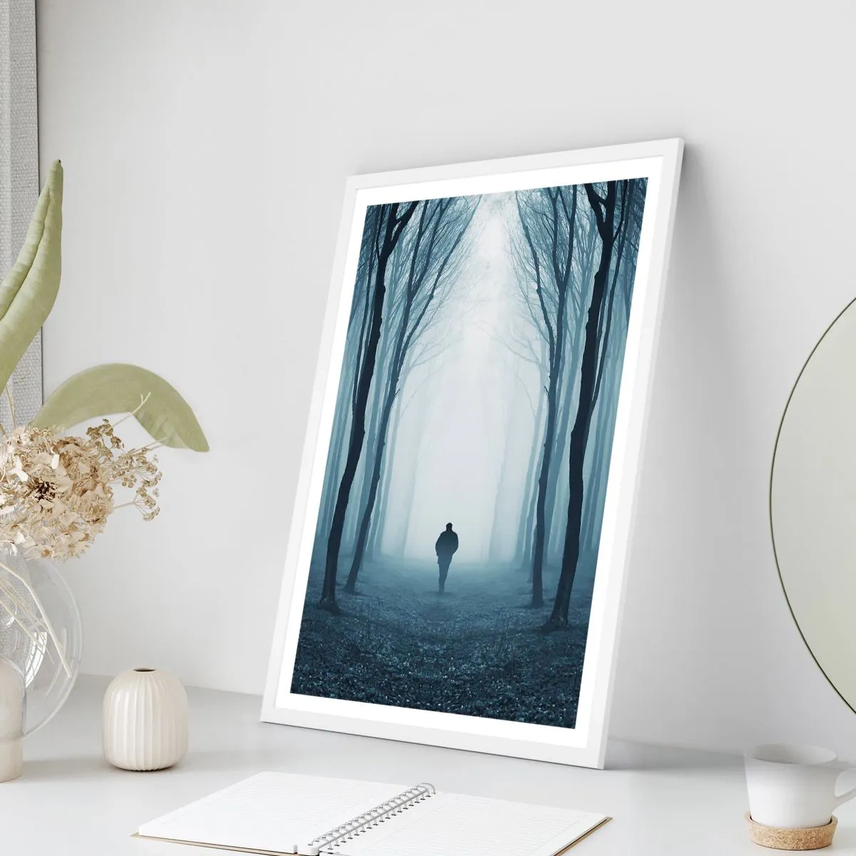 Poster in einem weißen Rahmen - Alles einfach und übersichtlich - 40x50 cm