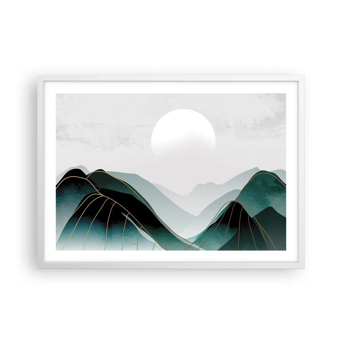 Poster in einem weißen Rahmen - In voller Majestät - 70x50 cm