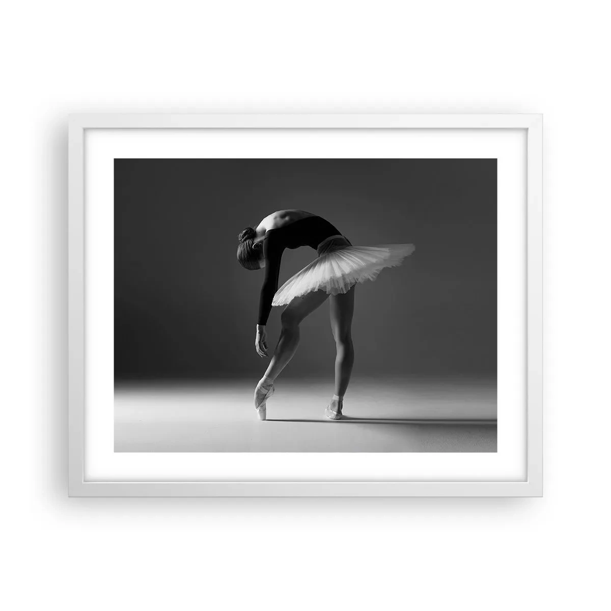 Poster in einem weißen Rahmen - Bella Ballerina - 50x40 cm