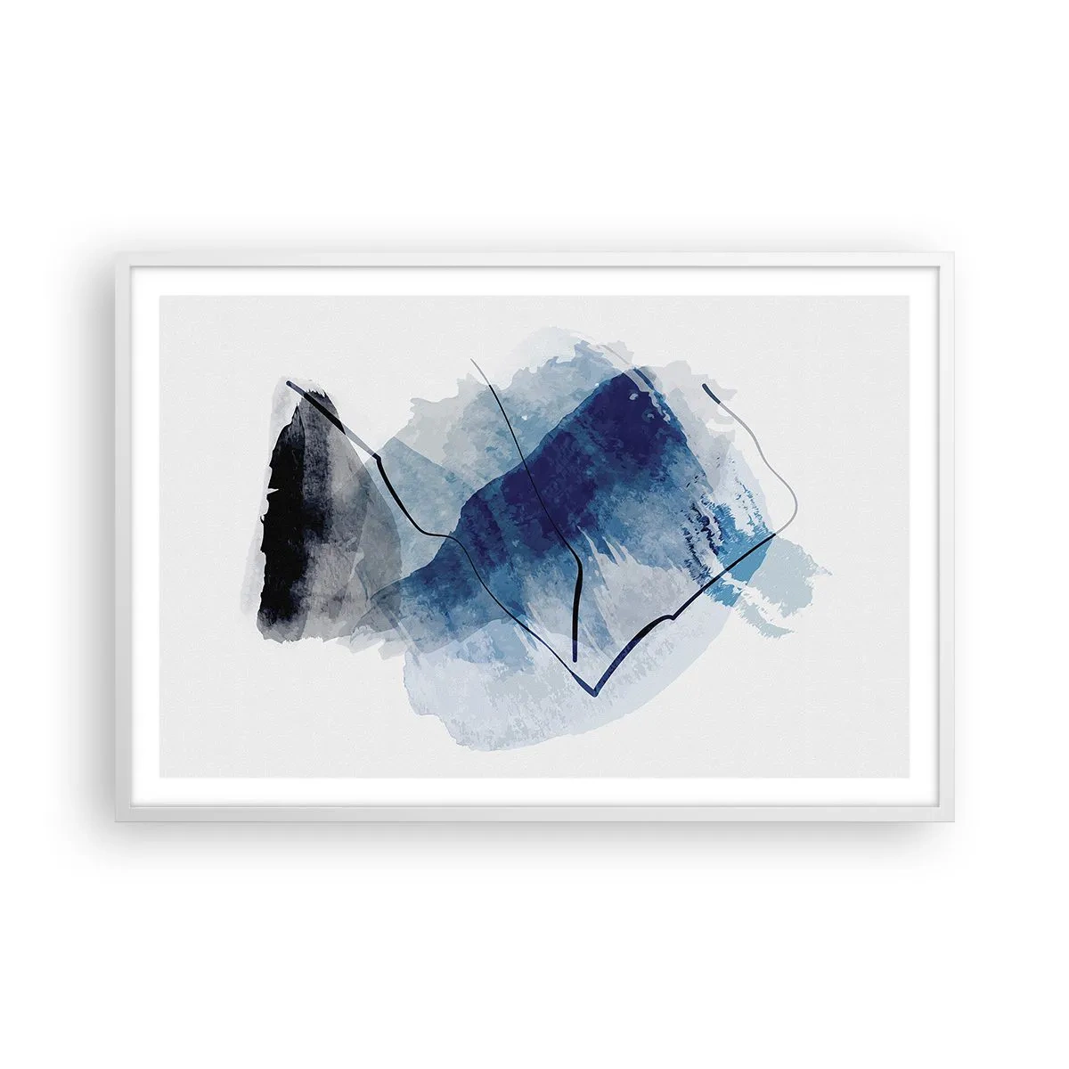 Poster in einem weißen Rahmen - Eisberg - 91x61 cm