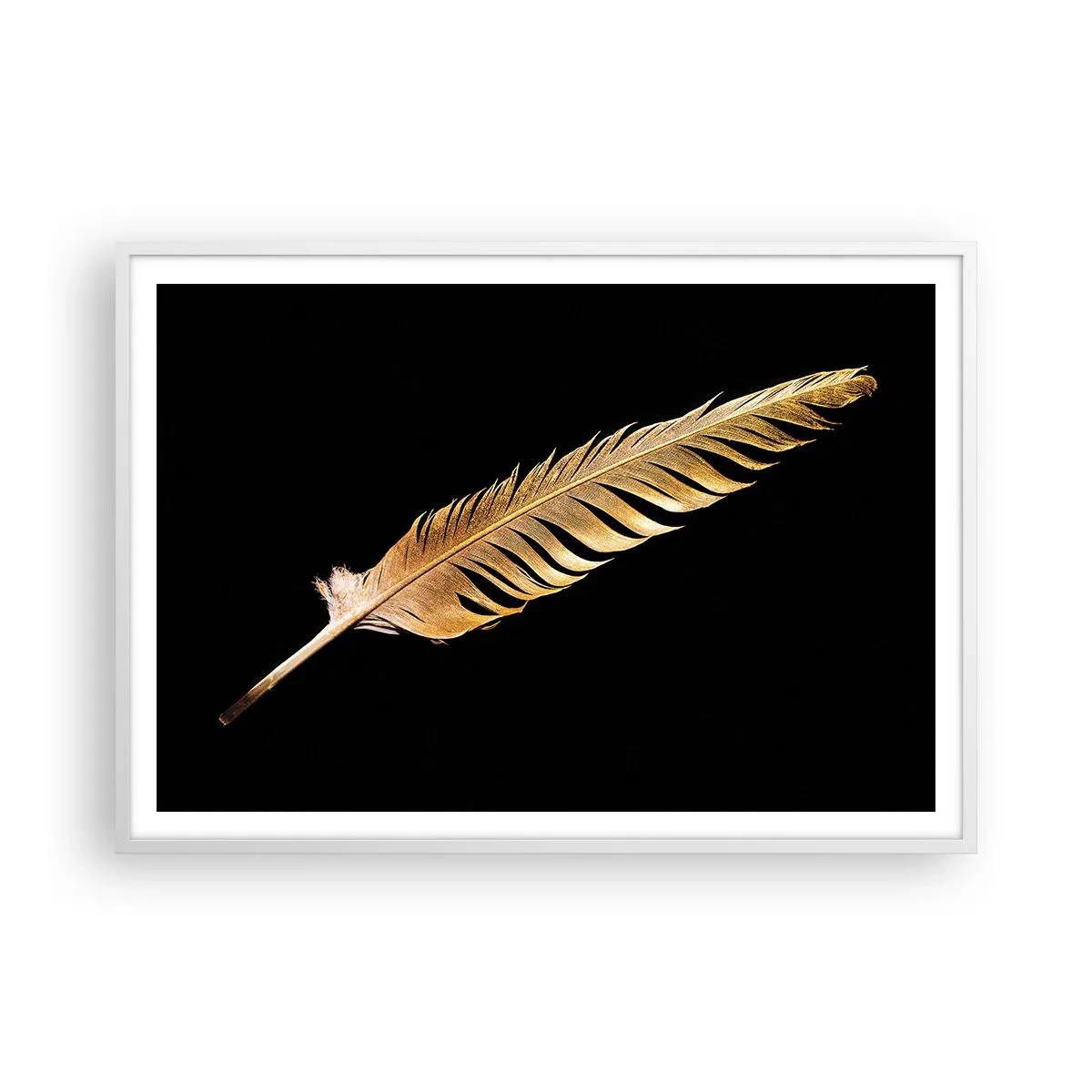 Poster in einem weißen Rahmen - Er hat ein ungewöhnliches Schreibtalent ... - 100x70 cm