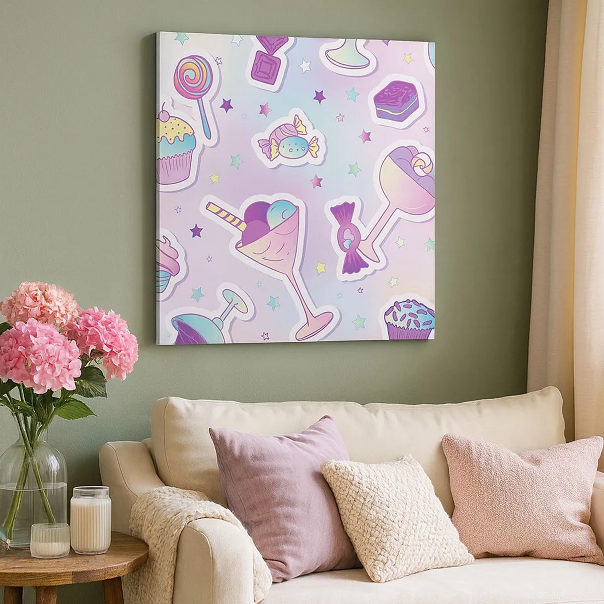 Bild auf Leinwand - Leinwandbild - Dass es jeden Tag ein Geburtstag wäre - 30x30 cm