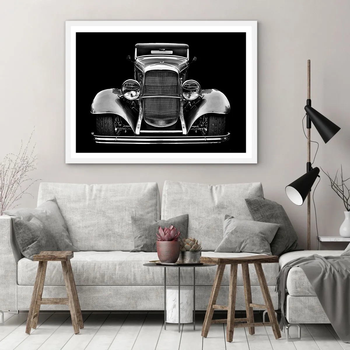 Poster in einem weißen Rahmen - Wahrer Gentleman - 100x70 cm