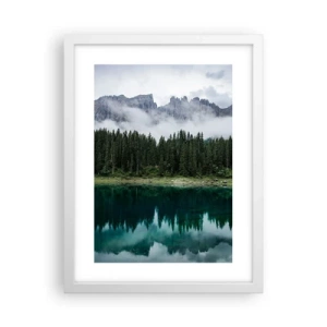 Poster in einem weißen Rahmen - Leise, leise, lass uns das Trinkwasser nicht wecken ... - 30x40 cm